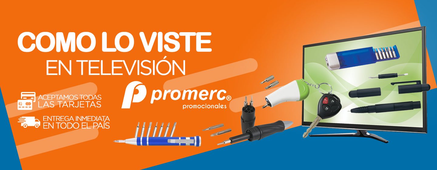 como lo viste en televisión con promocionales promerc
